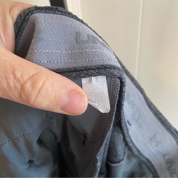 Under Armour UA Gray Flat Front Activewear Chino Golf Pant Men 34x31 (Tag 36x32) - Picture 5 of 6